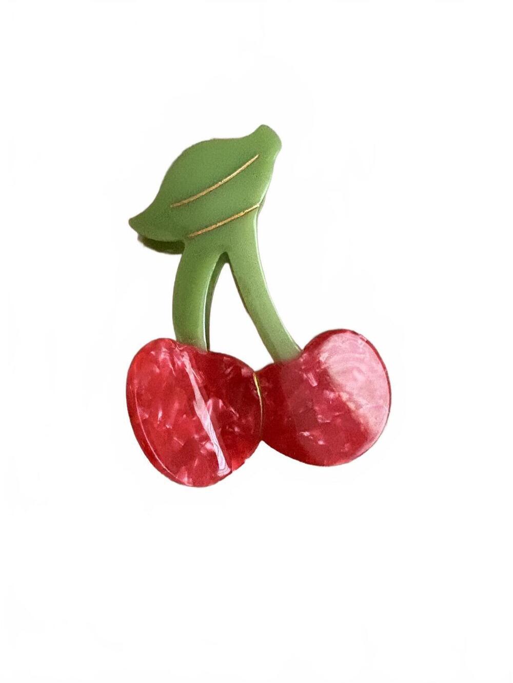 Cherry Design Acrylic Claw clip #hairclip #kawaii #cute